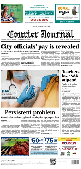 Cover of The Courier-Journal (Louisville)