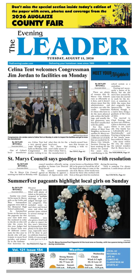 Cover of The Evening Leader