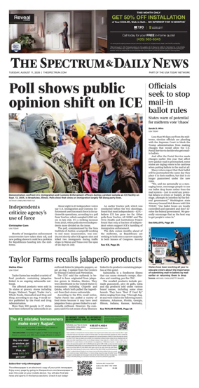 Cover of The Spectrum & Daily News