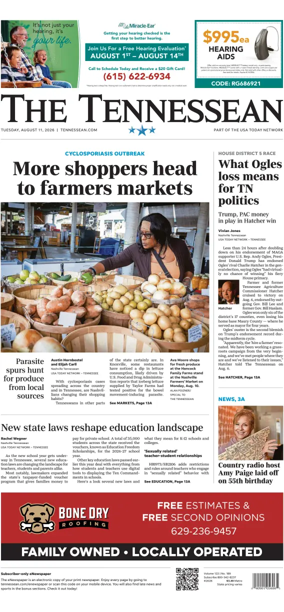 Cover of The Tennessean