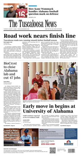 Cover of The Tuscaloosa News