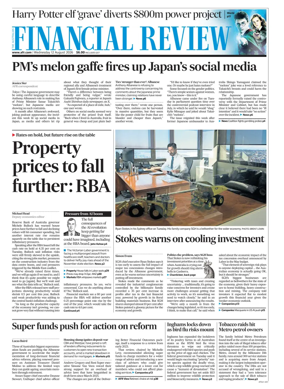 Cover of The Australian Financial Review