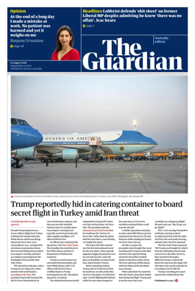 Cover of The Guardian Australia