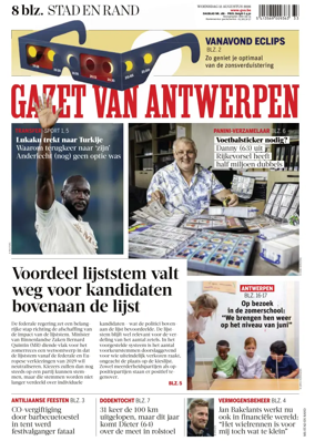 Cover of Gazet van Antwerpen Stad en Rand