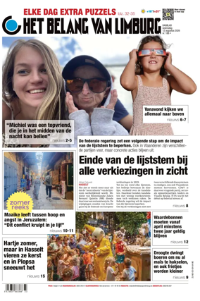 Cover of Het Belang van Limburg