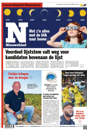 Cover of Het Nieuwsblad