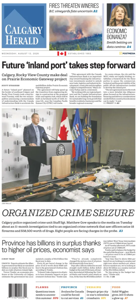 Cover of Calgary Herald