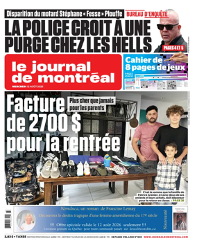 Cover of Le Journal de Montreal