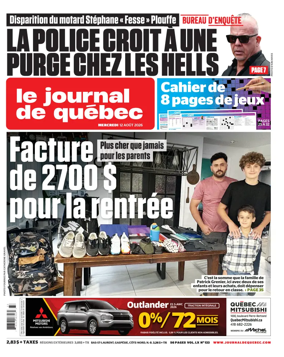 Cover of Le Journal de Quebec