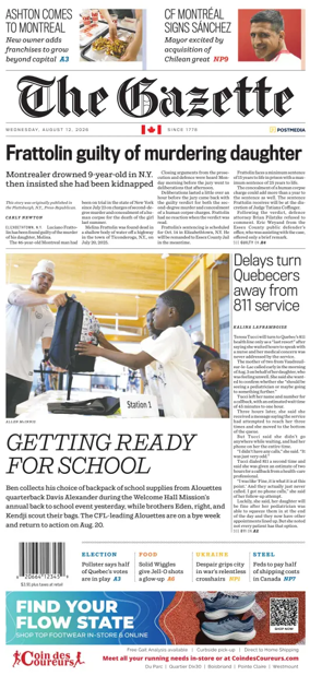 Cover of Montreal Gazette