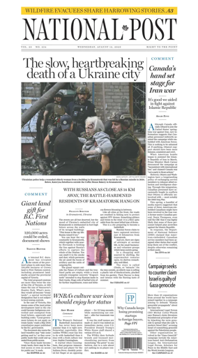 Cover of National Post - (National Edition)