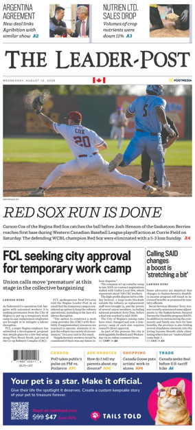 Cover of Regina Leader-Post