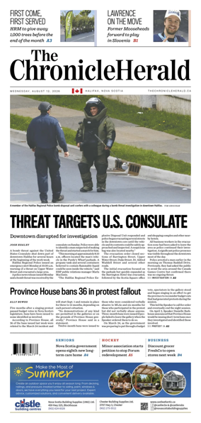 Cover of The Chronicle Herald (Provincial)