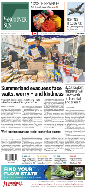Cover of Vancouver Sun
