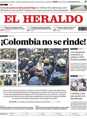 Cover of El Heraldo (Colombia)