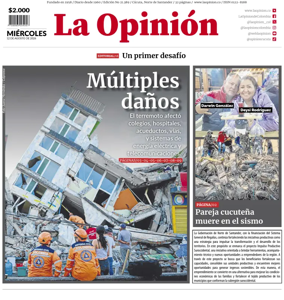 Cover of La Opinion