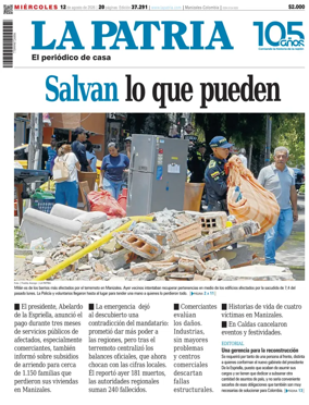 Cover of La Patria (Colombia)