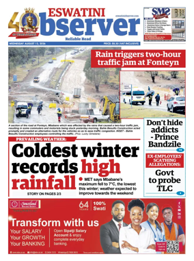 Cover of Eswatini Observer