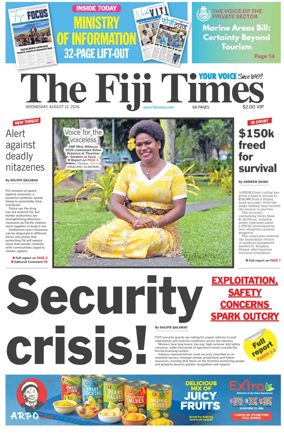 Cover of The Fiji Times