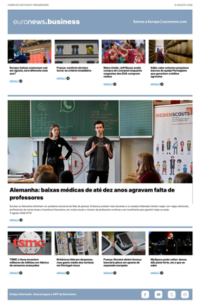 Cover of Euronews Business (Portuguese)