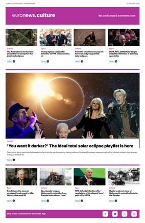 Cover of Euronews Culture and Sport Compiled Edition