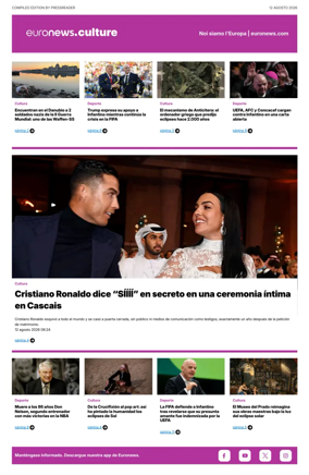 Cover of Euronews Culture and Sport (Spanish) Compiled Edition