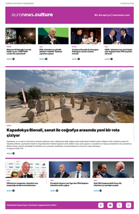 Cover of Euronews Culture and Sport (Turkish) Compiled Edition