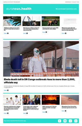 Cover of Euronews Health (English) Compiled Edition