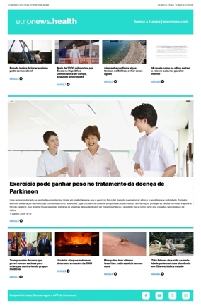 Cover of Euronews Health (Portuguese)