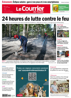 Cover of Le Courrier de l’Ouest (Cholet)