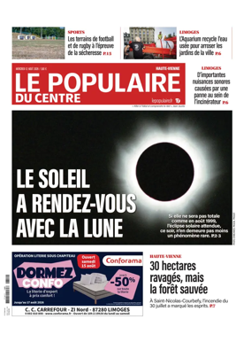 Cover of Le Populaire du Centre (Haute-Vienne)