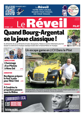 Cover of Le Reveil du Vivarais – edition Pilat