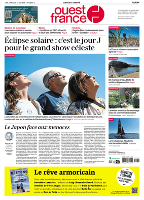 Cover of Ouest France (Auray)