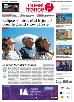 Cover of Ouest France (Challans / Saint-Gilles-Croix-de-Vie)