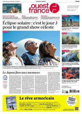 Cover of Ouest France (Dinan)
