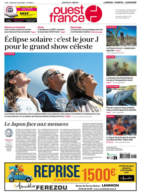Cover of Ouest-France (Lannion / Paimpol / Guingamp)