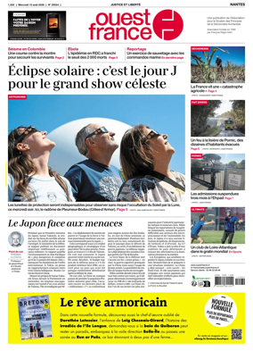 Cover of Ouest France (Nantes)