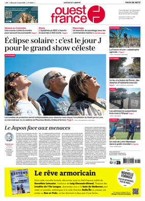 Cover of Ouest France (Pornic / Pays de Retz)