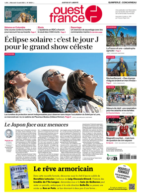 Cover of Ouest-France (Quimperle Concarneau)