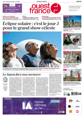 Cover of Ouest France (Sarthe)