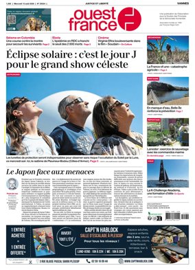 Cover of Ouest France (Vannes)