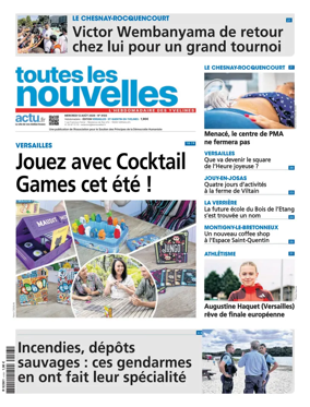 Cover of Toutes les Nouvelles (Versailles / Saint-Quentin-en-Yvelines)