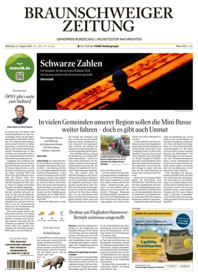 Cover of Braunschweiger Zeitung (Helmstedter Nachrichten)