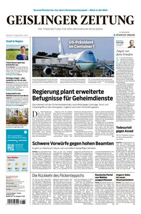Cover of Geislinger Zeitung