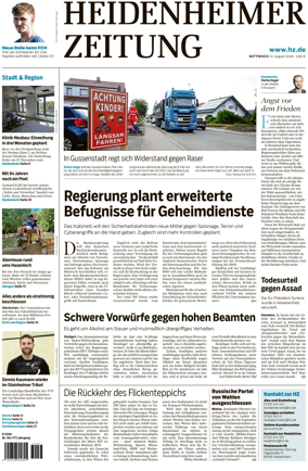 Cover of Heidenheimer Zeitung