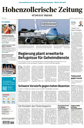 Cover of Hohenzollerische Zeitung