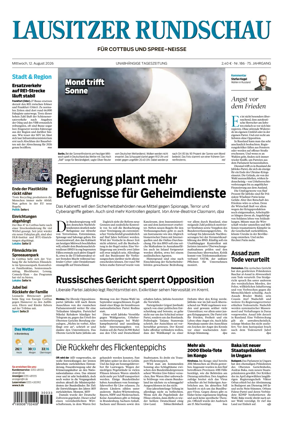 Cover of Lausitzer Rundschau
