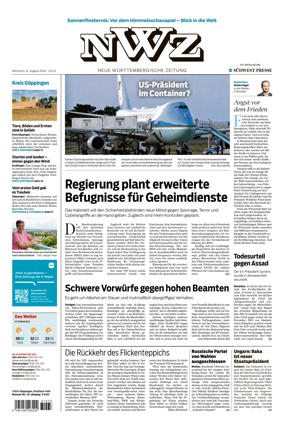 Cover of NWZ – Neue Wurttembergische Zeitung