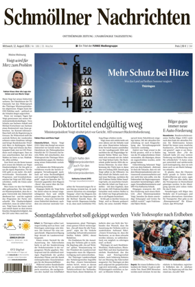 Cover of Ostthuringer Zeitung (Schmolln)