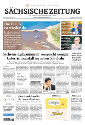 Cover of Sachsische Zeitung (Gorlitz & Niesky)